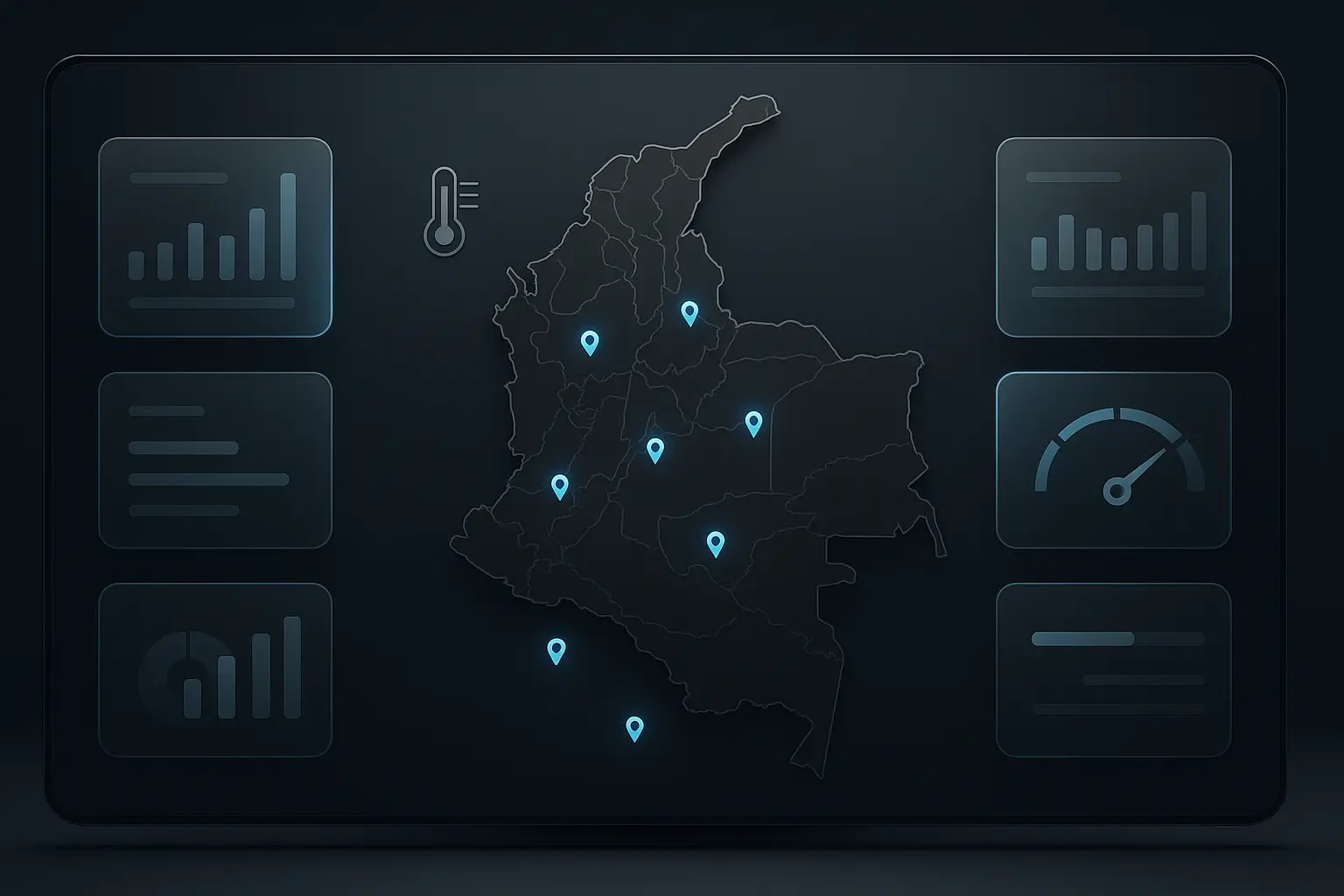 Panel de control de sensor de combustible GPS con mapa de flota
