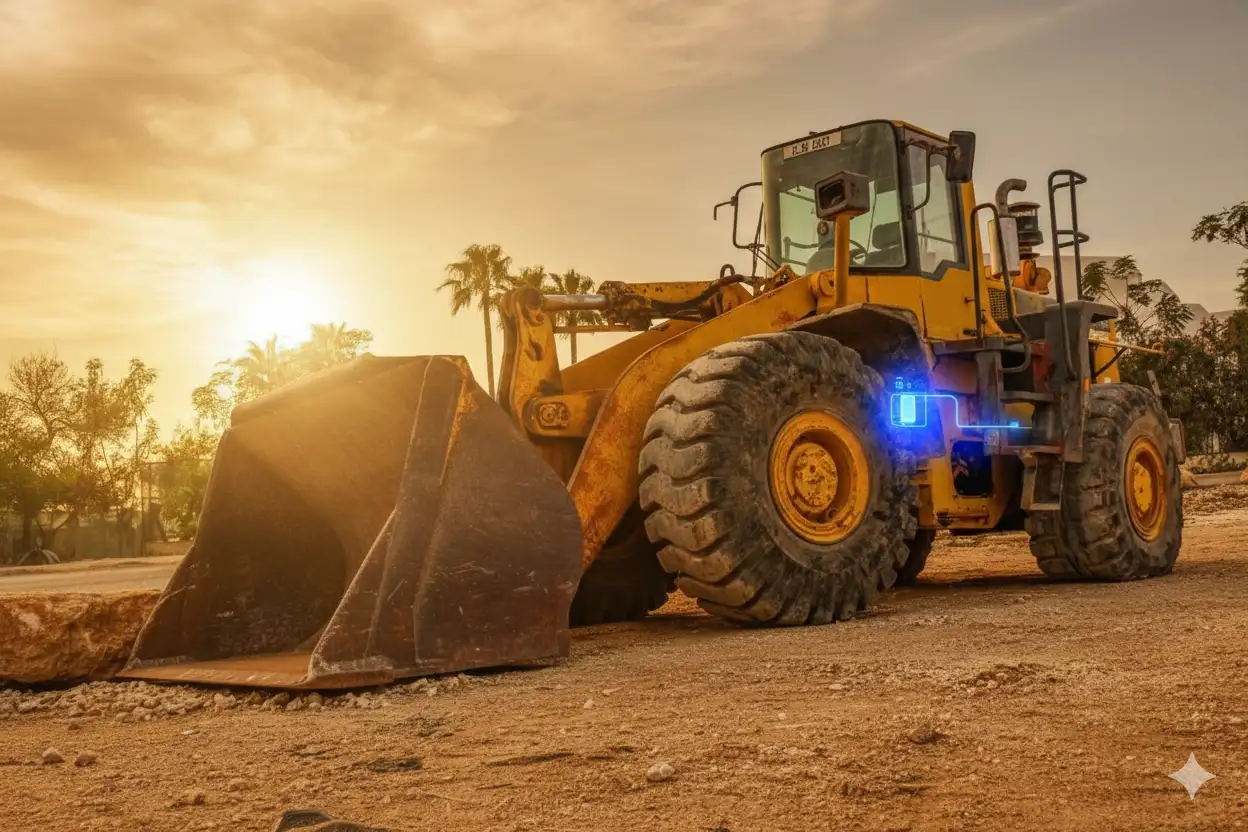 Sensor de combustible para maquinaria amarilla y control de consumo
