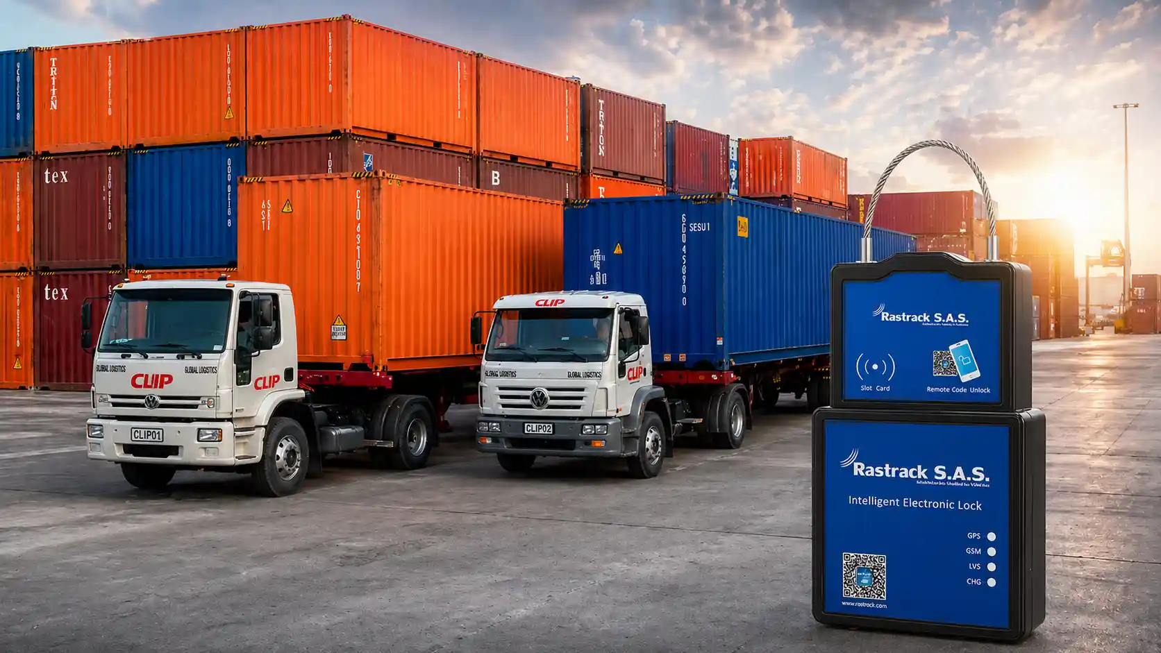 Electronic seal GPS for container tracking