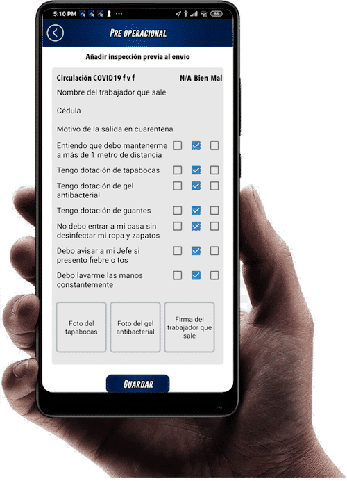 App Rastreo Satelital y digitalización de formularios